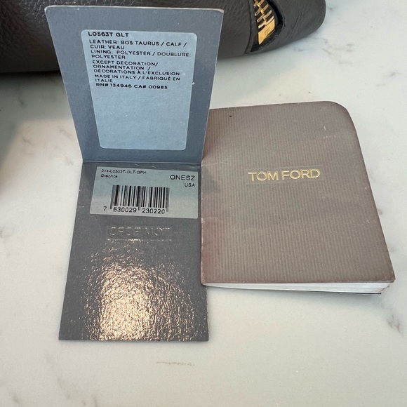 Tom Ford Alix Padlock Shoulder/Tote Bag - Grey - Picture 2 of 9